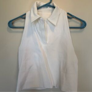 $69 NWT Athleta Aurora seamless cropped polo tank